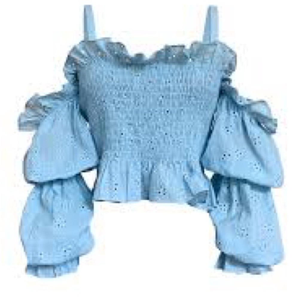 Alina Liu Vale top xs blue
